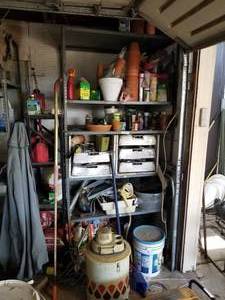 lot 328 image: Shelf lot - metal racks not included (G)
