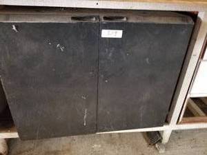 lot 329 image: Metal black storage cabinet (G)