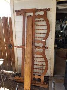 lot 331 image: Headboard and side rails (F)