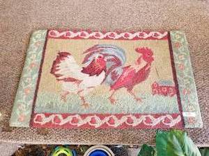 lot 354 image: Rooster themed door mat (F)