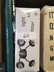 lot 60 image: Ceiling fan light fixtures - kit - lot of 2