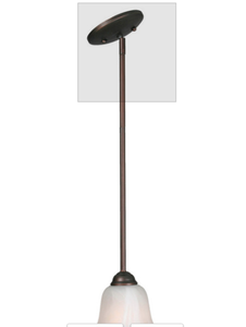 lot 46 image: Hanging pendant light fixture