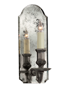 lot 51 image: Kensington mirrored scon light fixture