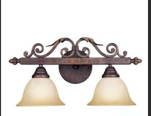 lot 61 image: Wall mounted light fixture