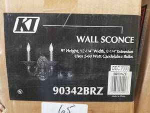 lot 65 image: Wall sconce