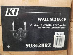 lot 90 image: Wall sconce