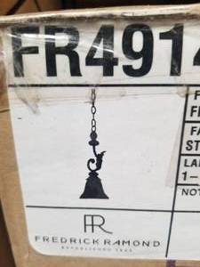 lot 95 image: Hanging pendant light fixture
