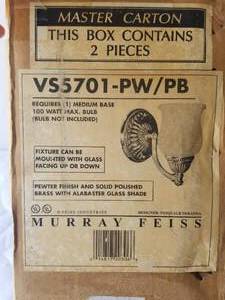 lot 111 image: Wall mounted light fixture