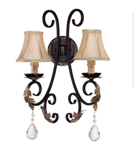 lot 126 image: Wall mounted light fixture
