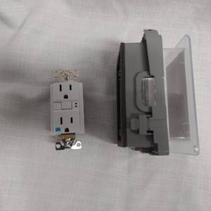 lot 13 image: E.T.N Weatherproof Electrical Outlet Cover, Outlet Included