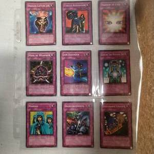lot 40 image: YU-GI-OH CARDS SOME RARE 9  CARDS TOTAL