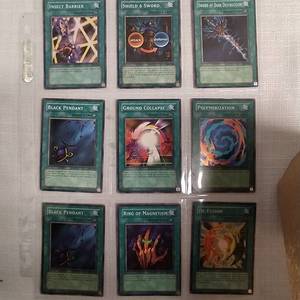 lot 43 image: RARE SET OF YU-GI-OH CARDS 9 CARDS