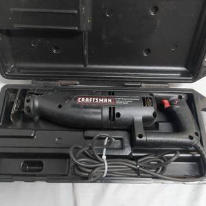 lot 62 image: CRAFTSMAN 34 HP RECIPROCATING SAW WITH CASE