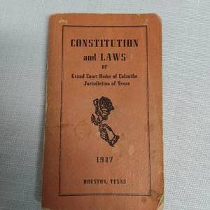 lot 84 image: 1947 Constitution And Laws of Texas