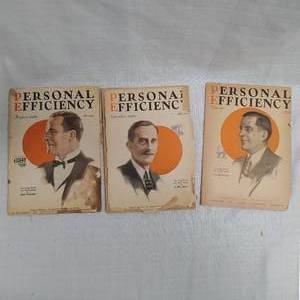 lot 86 image: 3 Vintage Personal Efficiency Books 1926