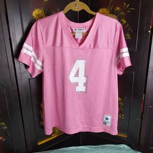 lot 107 image: PINK DALLAS COWBOY PRESCOTT JERSEY size L