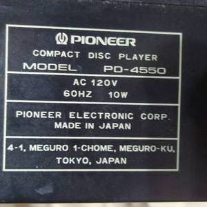 lot 121 image: PIONEER  PD-4550