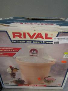 lot 31 image: Rival Ice Creamfrozen yogurt maker (used)