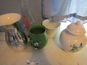 lot 87 image: Large lot of floral vases
