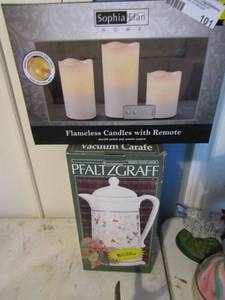 lot 101 image: PFALTZ Graff Thermal Sophia Elon flameless candle with remote