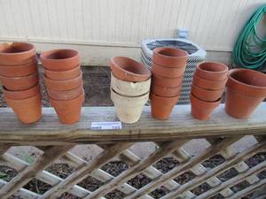 lot 123 image: Assorted small planters