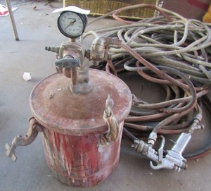 lot 125 image: Used spray rig including hoses and 1 gun