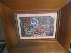 lot 156 image: The woodland gate art framed 20x24x2 depth