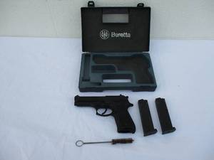 lot 3 image: BERETTA- Model 96 Centurion, 40 Caliber Simi Automatic Pistol With 2-10 Round Mags, Caring Case with Cleaning Rod. Italy