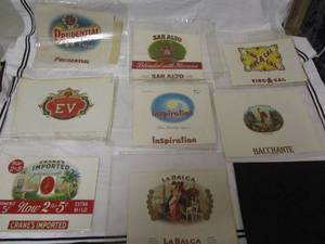 lot 27 image: 16-Vintage And Collectable Cigar Box Labels