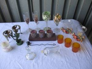 lot 87 image: Mixed Lot Of Candel Holders And Glasses