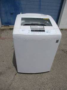lot 14 image: LG -Model WT1101CW Fully Automatic Washing Machine With Smart Drum With Hoses And 110-V Power Cord