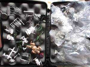 lot 137 image: Plastic Container Of Warhammer and D & D Figures