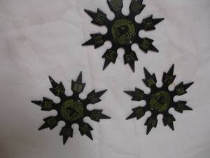 lot 144 image: 3- 4 Ninja Throwing Stars