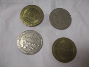 lot 156 image: LOT 4-Collectors Casino $1.00 Coin Tokens
