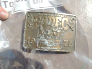 lot 55 image: 1975 Belt Buckle HESTON National finals