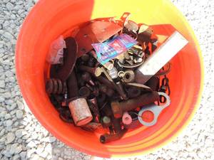 lot 84 image: Nails, bolts, etc.