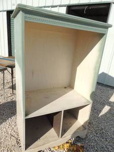lot 89 image: Cabinet 56x32x21 with 2 cubbies on the bottom