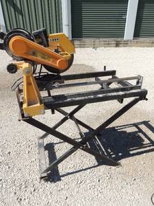 lot 3 image: Professional Tile Saw Model 6oo60 on stand-