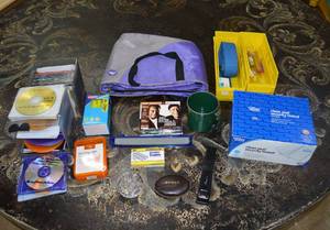 lot 28 image: Office Lot Security Envelopes, Insulated Bag, CDs and Holders, Festival Kit and More