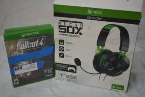 lot 9 image: XBox One Gaming Headset and XBox One Games- Rated M