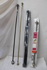 lot 80 image: Curtain Rods and Shower Curtain Rod, see pictures