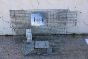 lot 118 image: Two Animal Cage Traps 2 ft. cage - 7 Wide, and 3 ft. cage 12 wide