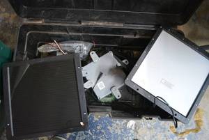 lot 149 image: Solar Panels - One ft. square, two total and parts as shown