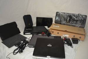 lot 232 image: Electronics Lot Fufitsu LifeBook, Toshiba Satellite Laptop, Microsoft Surface Model 1516, Keyboards and More
