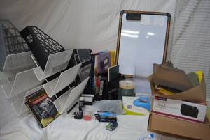 lot 233 image: Misc. Office Lot File Holders, Envelopes, Stamps, Shipping Labels and More