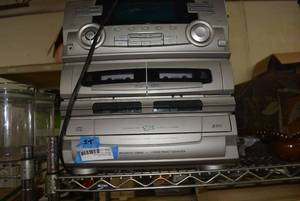 lot 245 image: Electronics Audio System Emerson Model MS9920TT - CD Player, Dual Cassette Player,