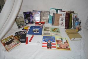 lot 260 image: Book Lot Bibles, Novels, and Survivor DVD, see pictures