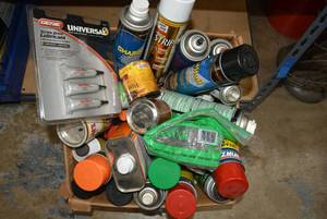 lot 270 image: Misc. Lot of Cleaners, Paint Stripper, Extension Cords