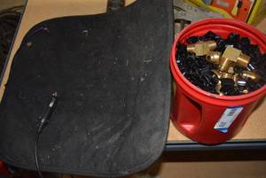 lot 278 image: Hardware Car Heated Plug-in Seat , Cable Straping Mounts, 90 Hose Angles