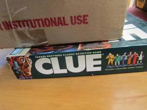 lot 79 image: Game lot- Clue, escape evil, Frustration, movie firefly sesame  street book